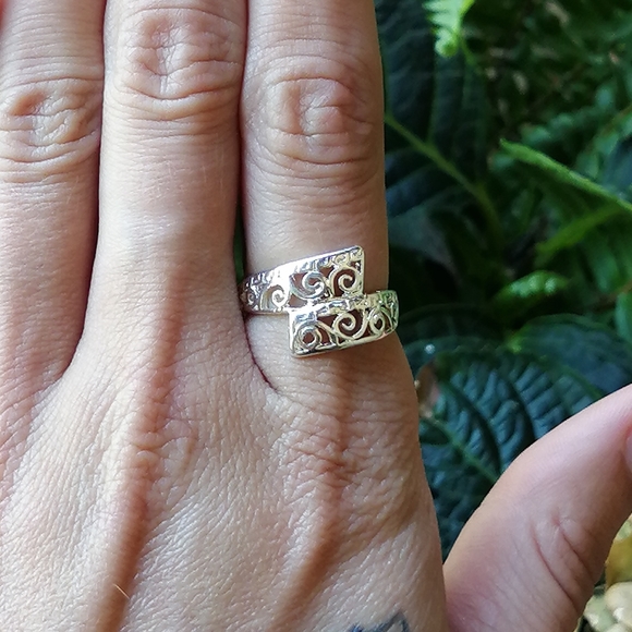 Jewelry - Y2K Sterling Silver Filigree Wrap Ring